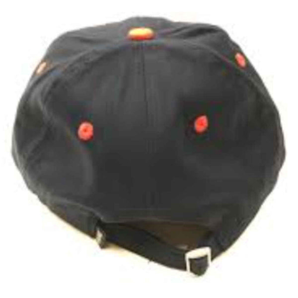 Real Oval Emb Strapback Navy Orange Yellow