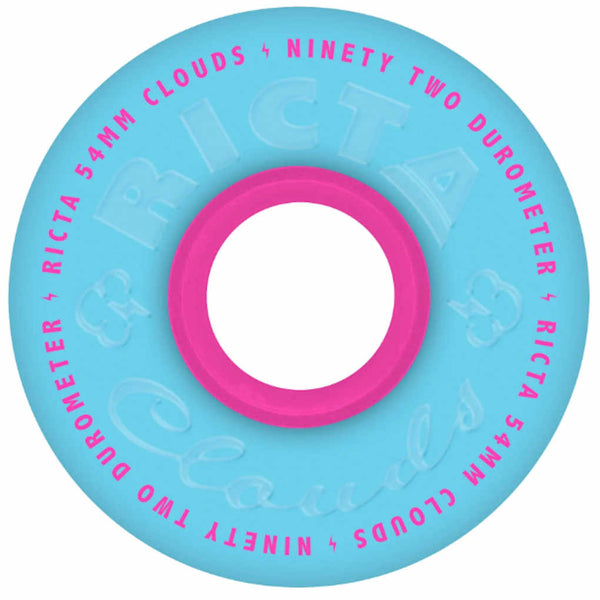Ricta Wheels Clouds 92A 54mm Blue Pink