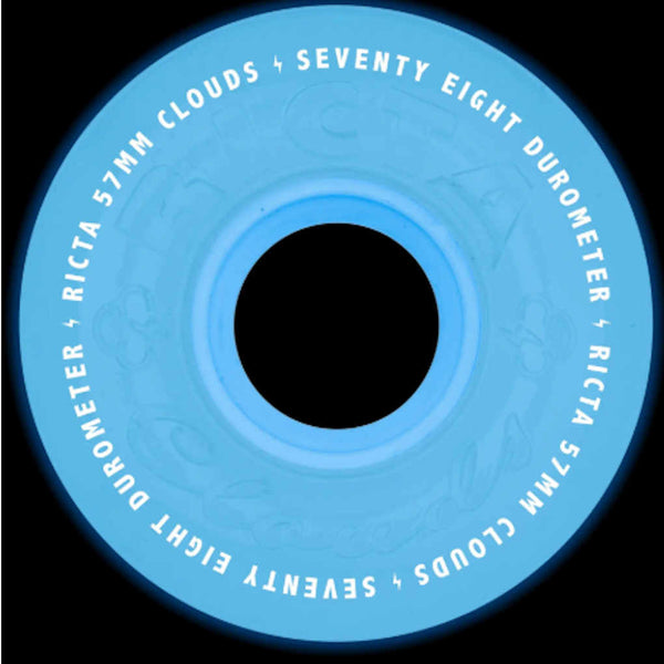 Ricta Wheels Clouds 78A 57mm Glow Aqua Blue