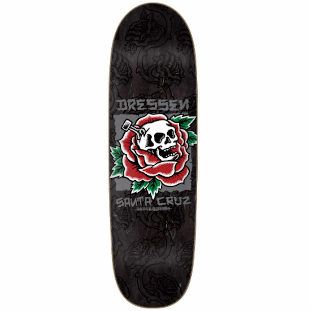 Santa Cruz Dressen Skull Rose 9.25"