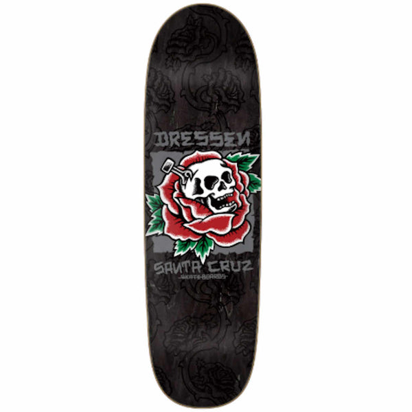 Santa Cruz Dressen Skull Rose 9.25"