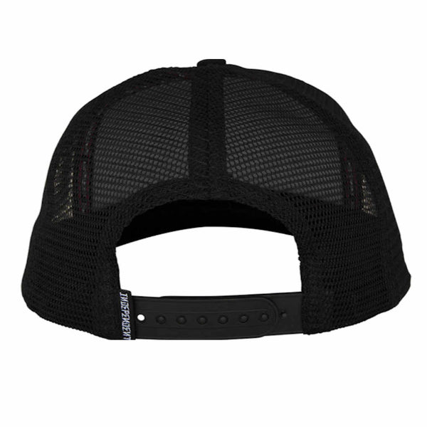 Independent Snapback Trucker Dressen Skull Rose Black