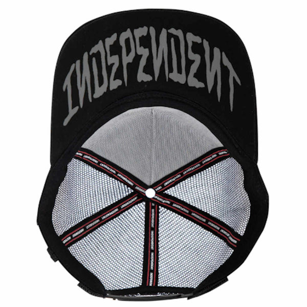 Independent Snapback Trucker Dressen Skull Rose Black