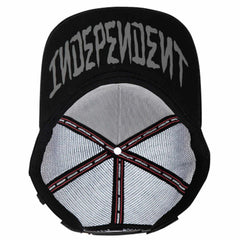 Independent Snapback Trucker Dressen Skull Rose Black