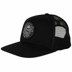Independent Snapback Trucker Dressen Skull Rose Black