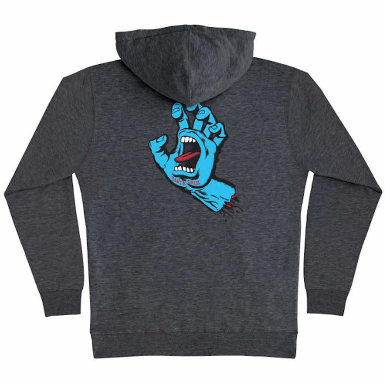 Santa Cruz Screaming Hand Hoodie Charcoal Medium ONLY