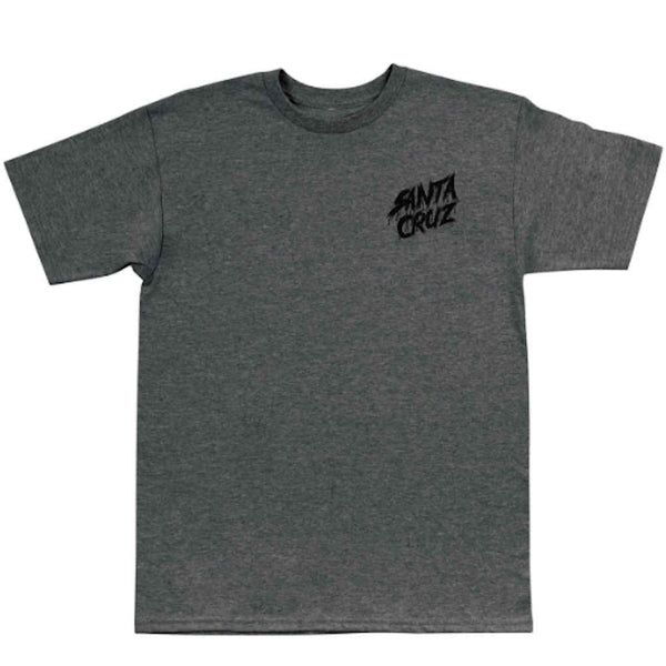 Santa Cruz Concrete Slasher Tee Dark Grey Medium ONLY