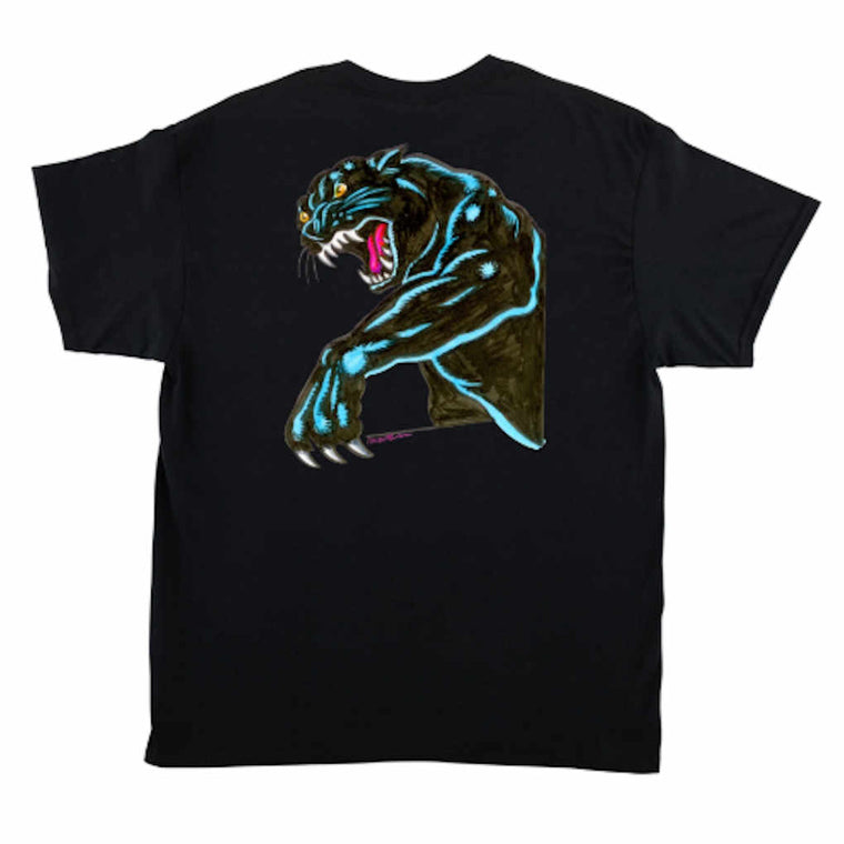 Santa Cruz Natas Sketch Panther Tee Black