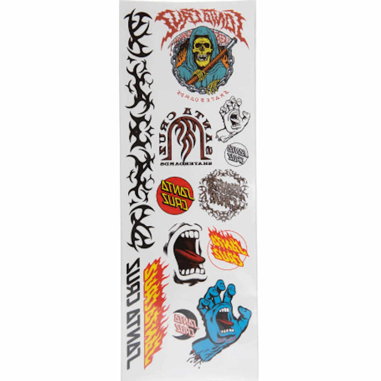 Santa Cruz Tatted Temporary Tattoo Set