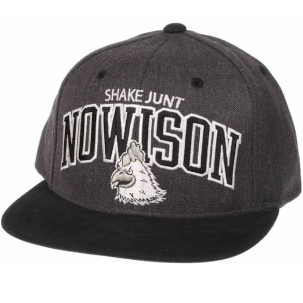 Shake Junt Mascot Nowison Snapback Hat Grey