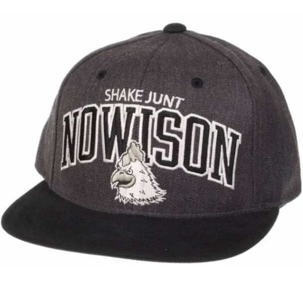 Shake Junt Mascot Nowison Snapback Hat Grey