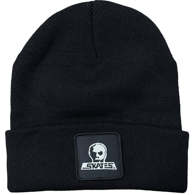 Skull Skates Beanie Patch With Cuff Black