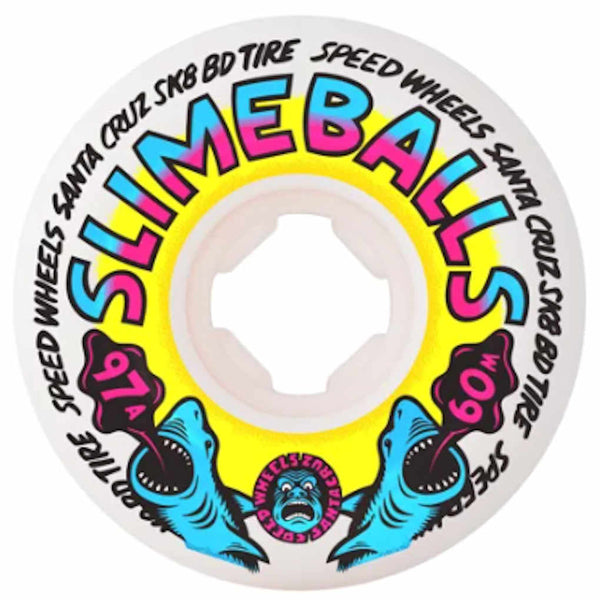 Slime Balls Heritage Shark Spew Vomits 97A 60mm White
