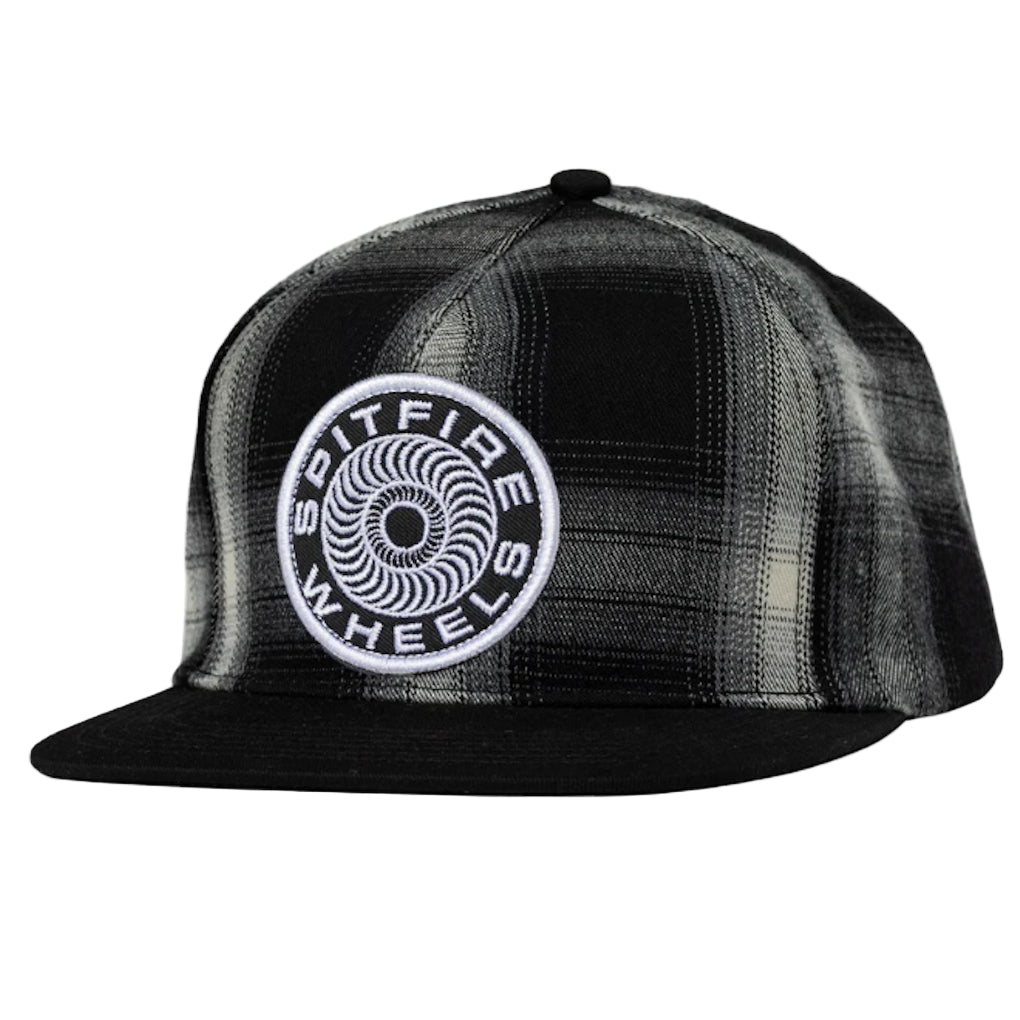 Spitfire Classic 87 Swirl Patch Snapback Black White