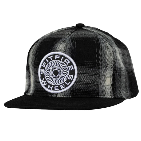 Spitfire Classic 87 Swirl Patch Snapback Black White
