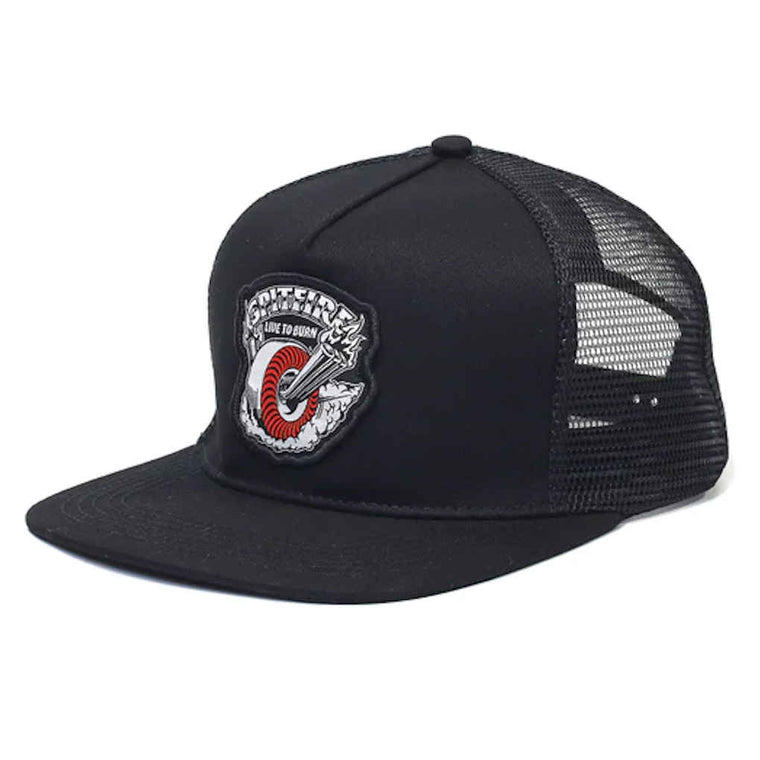 Spitfire Burnout Snapback Trucker Black White Red