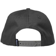 Spitfire Courier Patch Snapback Charcoal Black