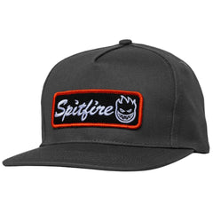 Spitfire Courier Patch Snapback Charcoal Black