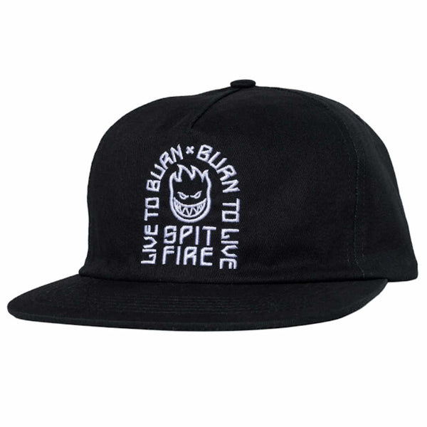 Spitfire LTB Arch Snapback Black White