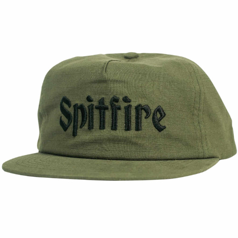 Spitfire Molotov Script Snapback Olive Black
