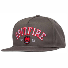 Spitfire Team Bighead Snapback Charcoal Red