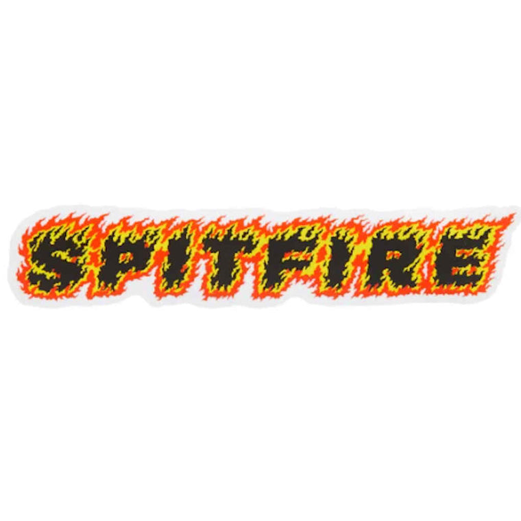 Spitfire Flames Script Sticker