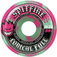 Spitfire Wheels F4 Full Conical 99A 53mm Pink Swirl