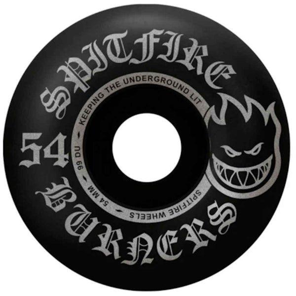 Spitfire Wheels Burners 99A 54mm Black