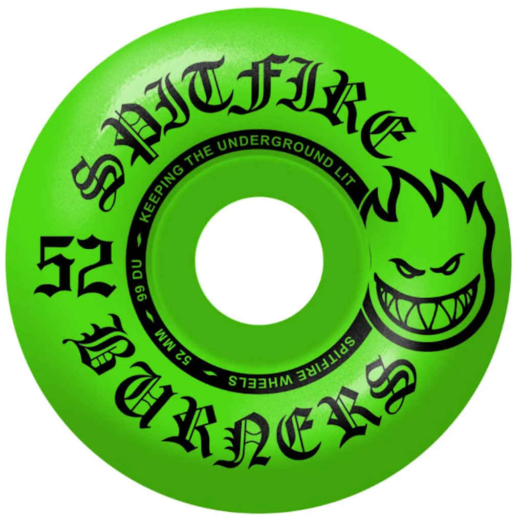 Spitfire Wheels Burners 99A 52mm Green