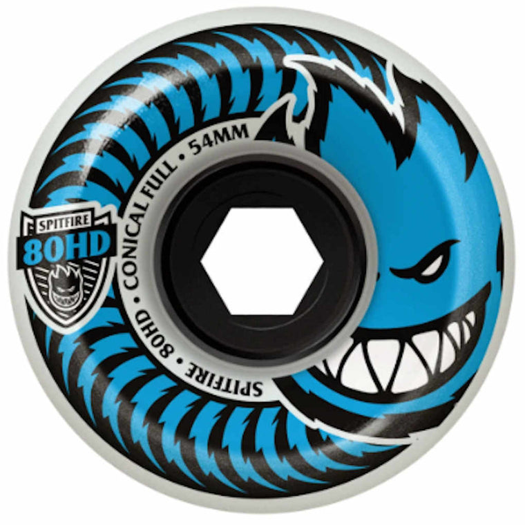 Spitfire Cruiser Wheels Conical Full Clear 80A 54mm