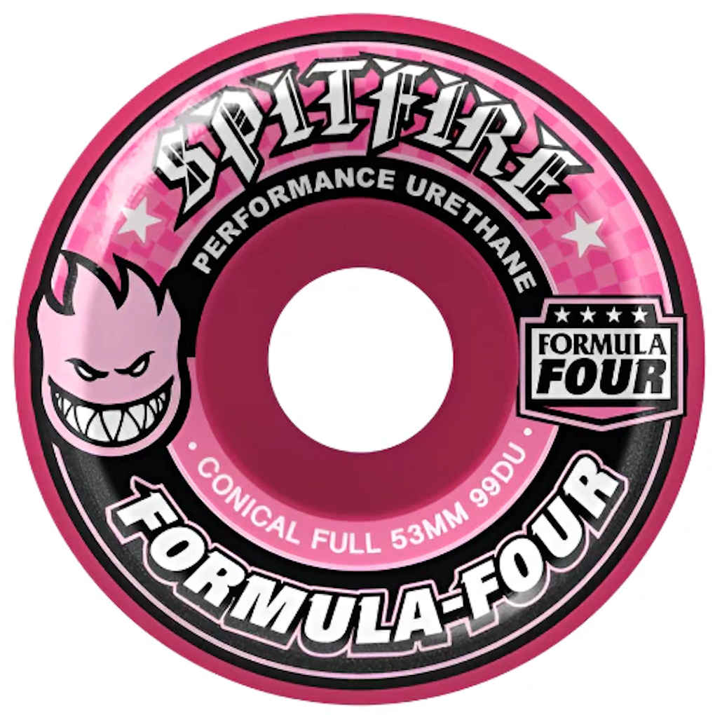 Spitfire Wheels F4 Full Conical 99A 53mm Pink