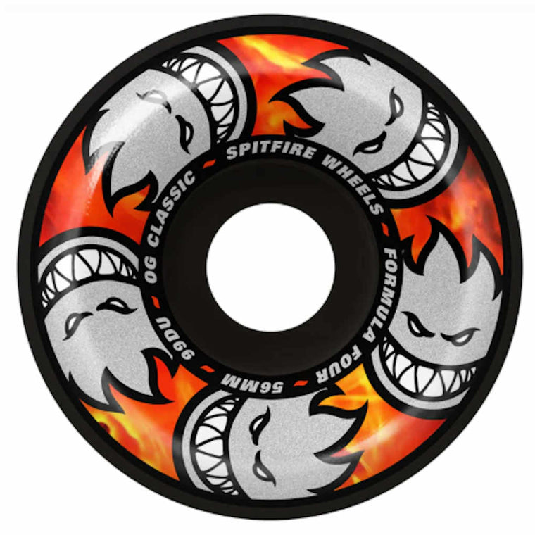 Spitfire Wheels F4 OG Classics Multiball 99A 56mm Black