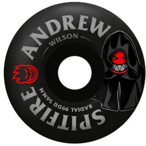 Spitfire Wheels F4 Radial Burn Squad Wilson 99A 56mm Black – Hammer ...