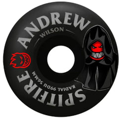 Spitfire Wheels F4 Radial Burn Squad Wilson 99A 56mm Black
