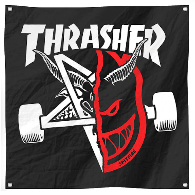 Thrasher X Spitfire Thrash & Burn Banner