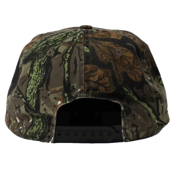 Thrasher Flame Distressed Snapback Camo