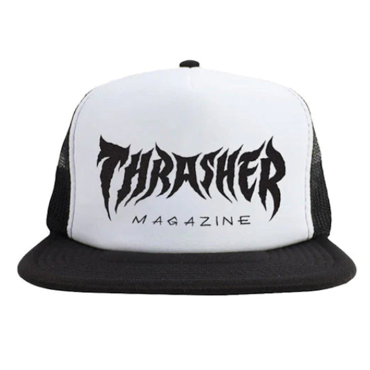 Thrasher Metal Snapback Trucker Mesh Black