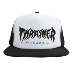 Thrasher Metal Snapback Trucker Mesh Black