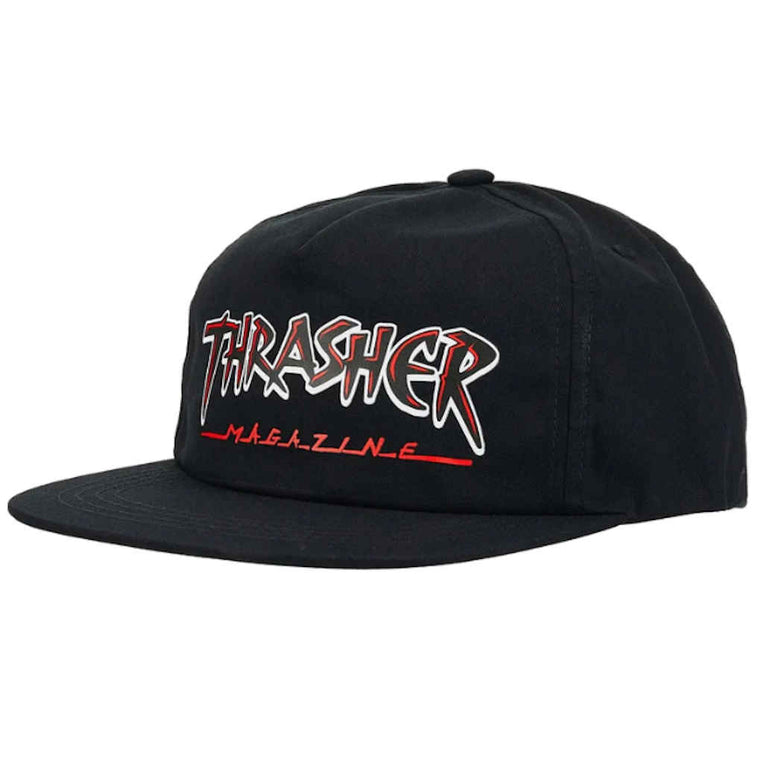 Thrasher Slash Snapback Black