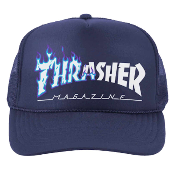Thrasher Ignite Snapback Trucker Navy