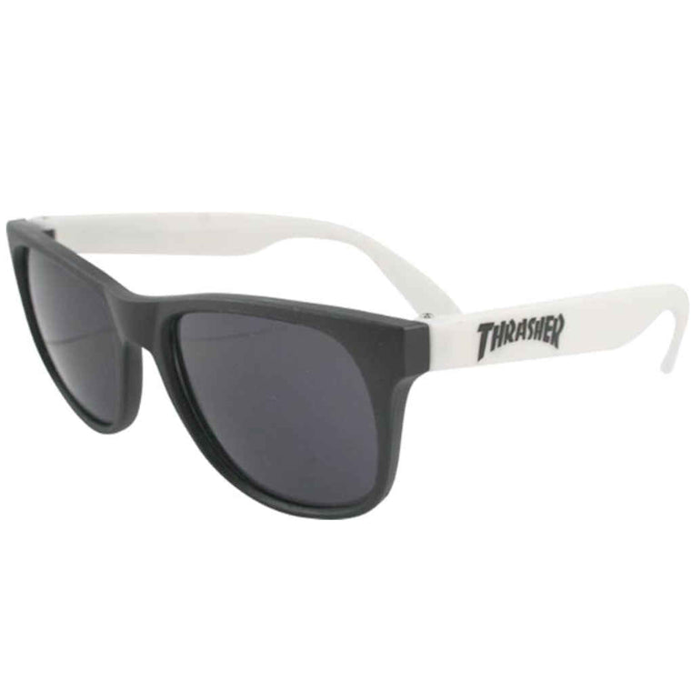 Thrasher Sunglasses Logo White Black