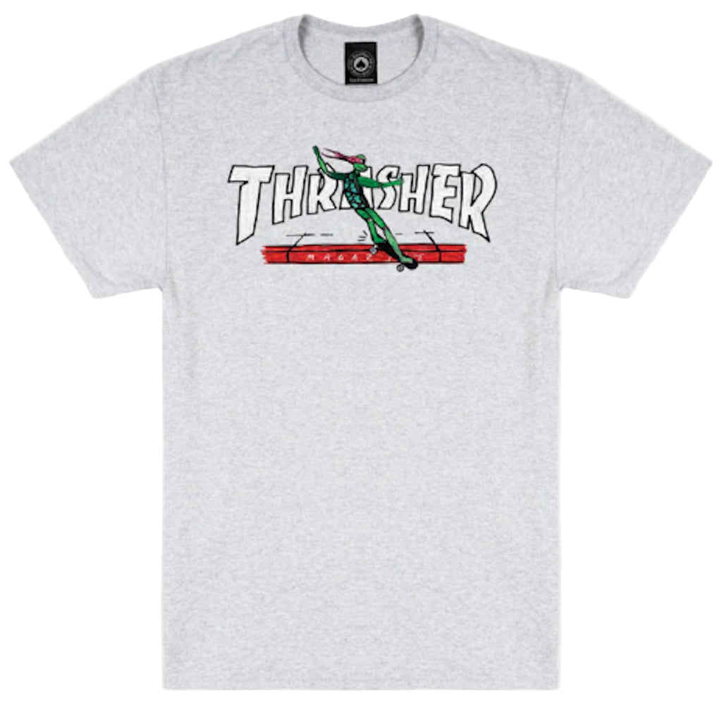 Thrasher Red Curb By LSD Tee Grey