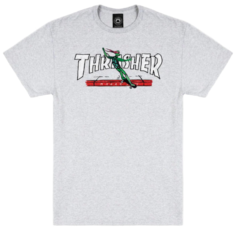 Thrasher Red Curb By LSD Tee Grey