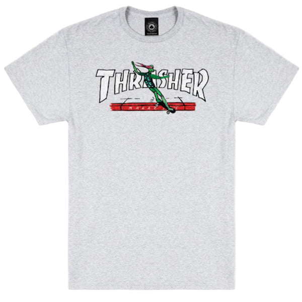 Thrasher Red Curb By LSD Tee Grey