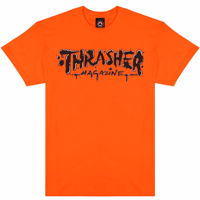 Thrasher Wet Paint Tee Orange