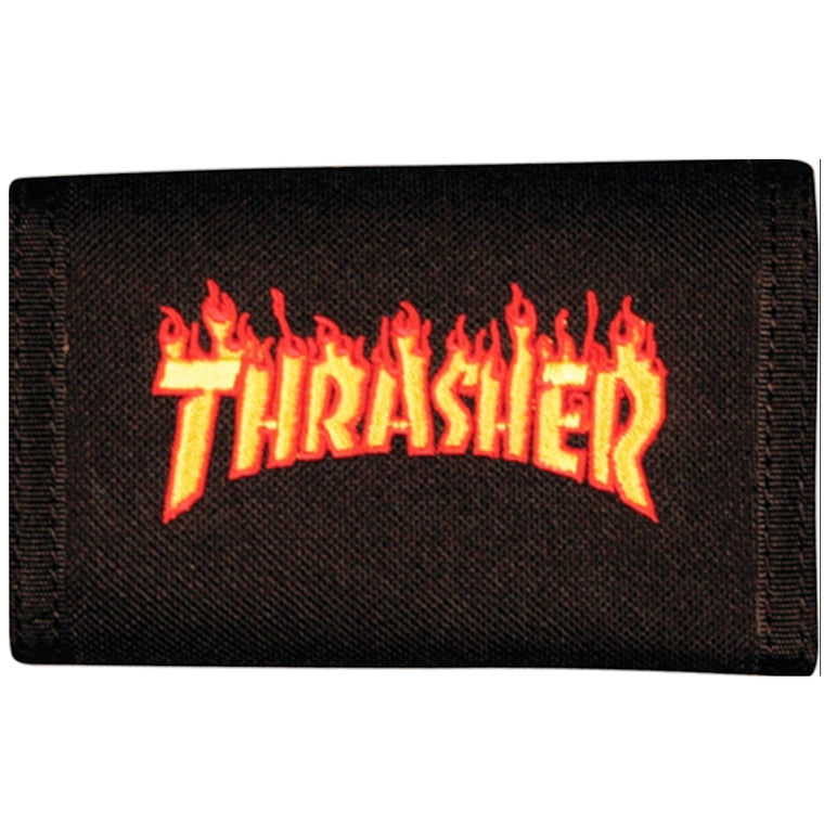 Thrasher Flame Logo Wallet Black