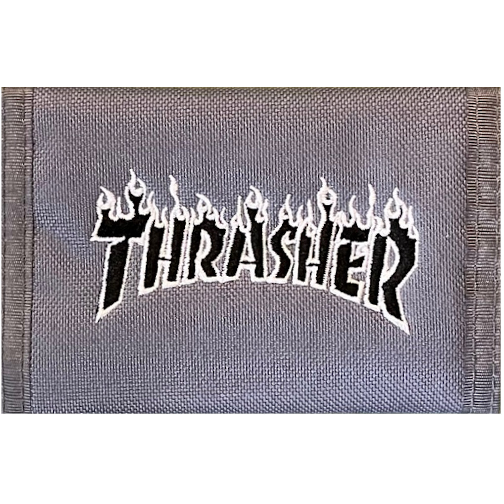 Thrasher Flame Logo Wallet Grey