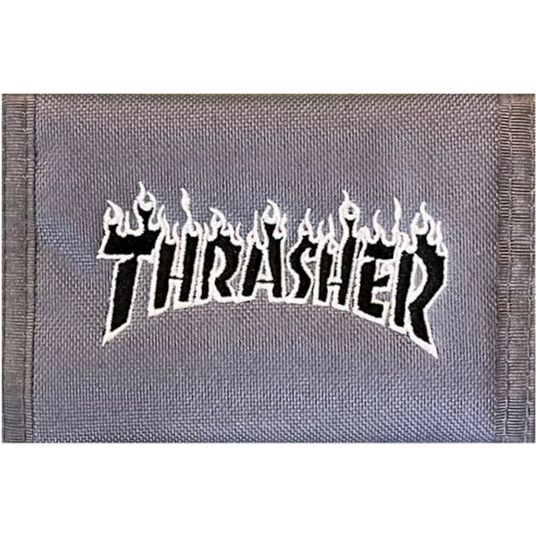 Thrasher Wallet Grey & Sticker Gift Pack