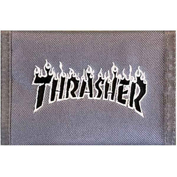 Thrasher Flame Logo Wallet Grey