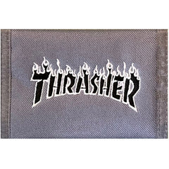 Thrasher Flame Logo Wallet Grey